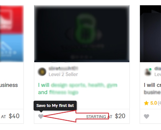 gig saving option on archive page