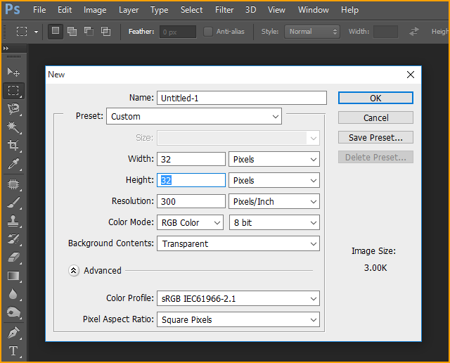 create favicon using photoshop